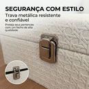 Caixa Organizadora Decorativa Textura Rattan Branca - 20cm/28cm