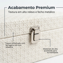 Caixa Organizadora Decorativa Textura Rattan Branca - 20cm/28cm