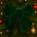 Kit Laço Natalino Veludo 25x20cm / 30x35cm Enfeite Árvore Natal Guirlanda Decoração Luxo de Natal