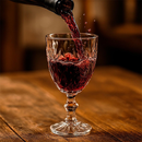 Jogo de Jarra Diamante 1,2L + 4 Taças Cristal Ecológico 330ml Transparente - Bela Flor