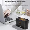 Umidificador De Perfume Ar Ultrasônico Com Simulação De Iluminação LED Máquina De Fragrância De Chama Colorida