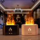 Umidificador De Perfume Ar Ultrasônico Com Simulação De Iluminação LED Máquina De Fragrância De Chama Colorida