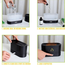 Umidificador De Perfume Ar Ultrasônico Com Simulação De Iluminação LED Máquina De Fragrância De Chama Colorida