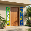Kit 2 Faixas Premium Brasil Decoração Unica Exclusiva Peças Painel Vertical Copa 2026
