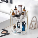 Organizador de Maquiagem Giratório – Suporte Multiuso 2/3 Andares p/ Cosméticos e Perfumes