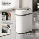 Lixeira automática de 12L da Angel & Home com sensor infravermelho, sem toque, para cozinha ou banheiro.